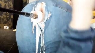 Fuck Machine Creams PAWG MILFs Jeans