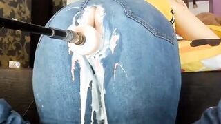 Fuck Machine Creams PAWG MILFs Jeans