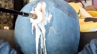 Fuck Machine Creams PAWG MILFs Jeans