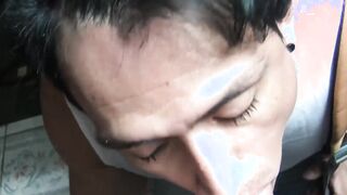 Latin straight dude suck dick and gets barebaced for money