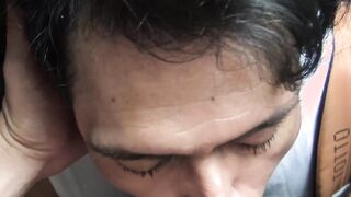 Latin straight dude suck dick and gets barebaced for money