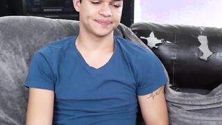 Two straight Latins bareback while deviant guy films them
