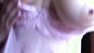 Tiny Goth Girl Squirts on my Girlfriend