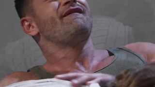 Long haired hunk Bruce Jones gets sexy with Beau Butler