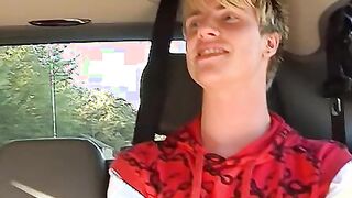 Twinks Josh, Danny and Todd breeding in the back seat