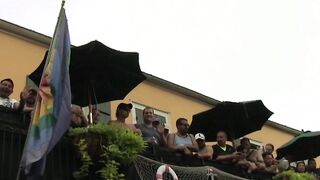 Daddy gives stud a rimjob before fucking his ass bareback