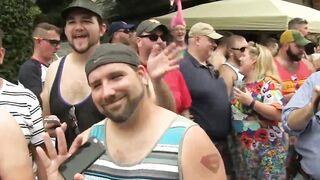 Daddy gives stud a rimjob before fucking his ass bareback
