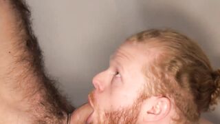 Hairy Reid Thrasher enjoys an amazing suck from Cooper Roads