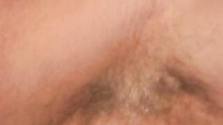 Mature dude with receding hair enjoys stroking his cock