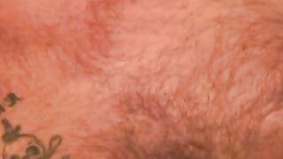 Hairy mature gay jerks off while smoking and shoots his load
