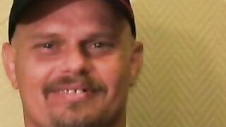 Bear belly amateur jerks his big dick and releases his load