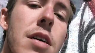 Sweet little twinkie masturbates while playing with asshole