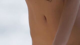 Small tits Demi Fray shows her sexy body in hot slow motion