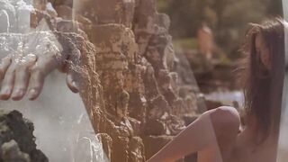 Small tits Demi Fray shows her sexy body in hot slow motion