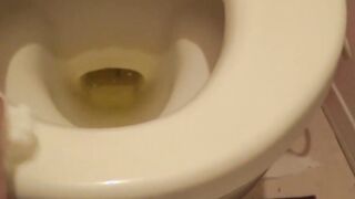 Japanese teeny filmed during solo pissing time