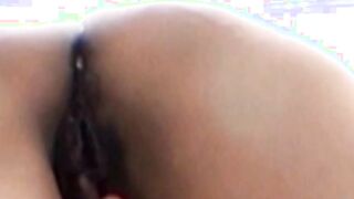 Geeky japanese teen fingering her tight pussy in bathroom
