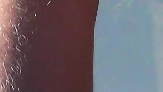 Ryan teasing his cock after he smokes and chills outside