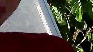 Ryan teasing his cock after he smokes and chills outside
