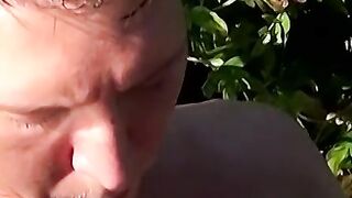 Ryan teasing his cock after he smokes and chills outside
