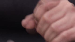 Skinny Latino twink Adriel Silver rides dildo while jerking