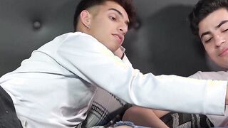 Cute Latino twink encourages his man to bare drill him deep