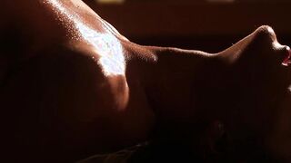 Lesbians enjoy lustful licking session and erotic massage