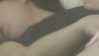 Voyeur video of young Japanese babe finger fucking herself
