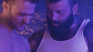 Lustful hunks Gabriel Clark and Markus Kage shares hole