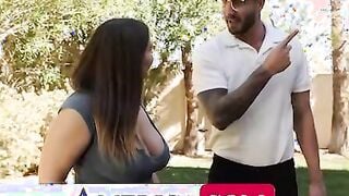 Natasha Nice takes a penis to the titties from a man she just meeting