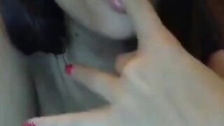 Hot Stepsister with puffy nipples fingers pussy