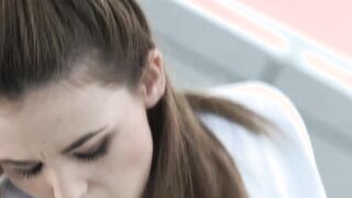 Good looking young babe has a wild fuck session with her guy