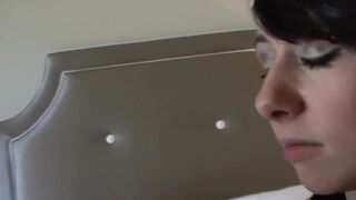 Teenage Dyke licks her stepmothers snatch making her smile