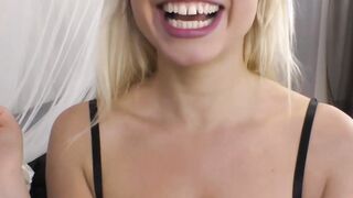 Deviant babe in hot lingerie fucks hard POV style