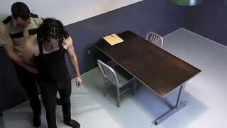 Young long haired thief raw fucked by two police officers