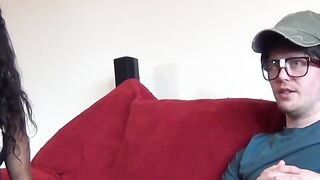Black British woman deceived into plowing with horny nerd