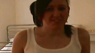 Slim English stunner penetrated hard missionary style