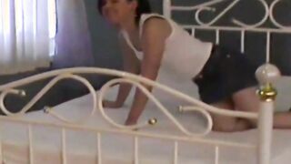 Slim English stunner penetrated hard missionary style