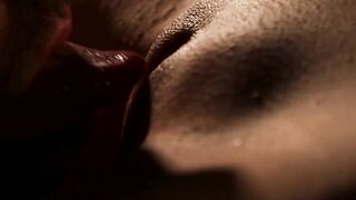 Lustful couple plays orally before slow erotic doggy style