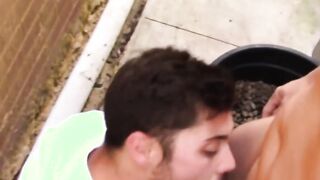 Horny tattooed jock deepthroats muscle hunk before hot fuck