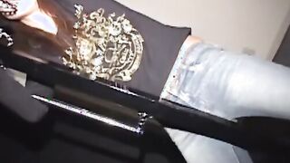 Bondage Japanese babe hairy pussy drilled hard with vibrator