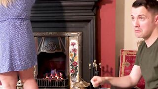 AGEDLOVE Sam Bourne cleans up but Megan Milly sucks his dick