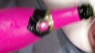 By Latex Domatrix Anna Mills juicy pussy gets whipped and drilled