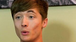 Cute twink lets his friend nakedly fuck his little ass