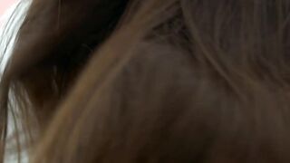 Nubile brunette beauty Demi Fray slow motion pussy teasing