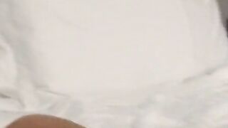 Tempting twink played with his cock and blowing smoke