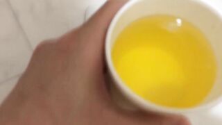 Kinky chick from Japan keeps track of how much she can pee