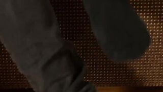 Cute twink Sebastian Gray foreskin play and beating off