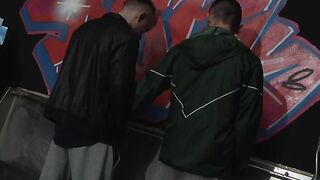 Twinkie blondie gets a piece of tight ass for his big cock
