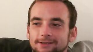 Cute young drifter jerking off to cum and get payed