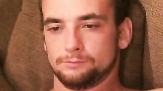 Cute young drifter jerking off to cum and get payed